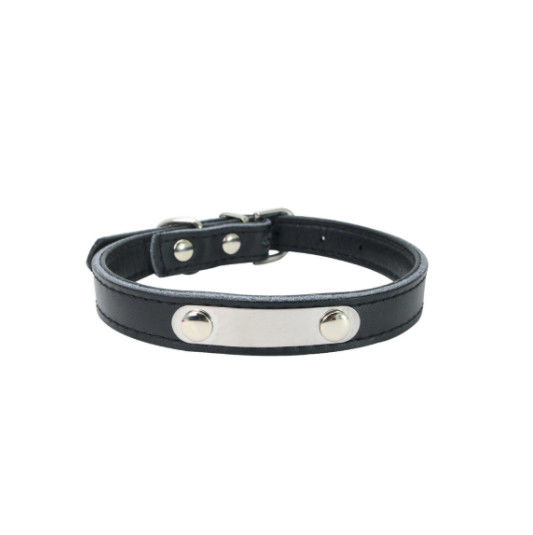 Custom Durable Dog Collars With Stainless Steel Name Tag