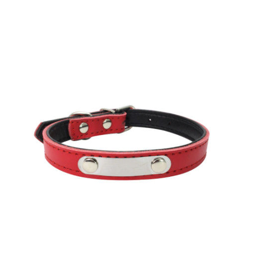 Custom Durable Dog Collars With Stainless Steel Name Tag