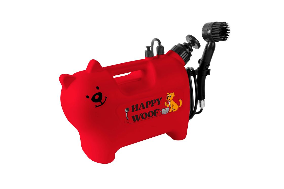 Red Portable Pet Washer Bathing Tool Dog Shower Massage Brush Dog Wash Sprayer