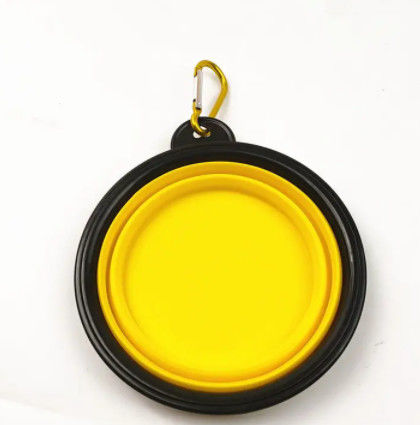 No Spill Foldable Plastic Pet Food Bowls Travel Raised Insulated Portable Dog Bowls